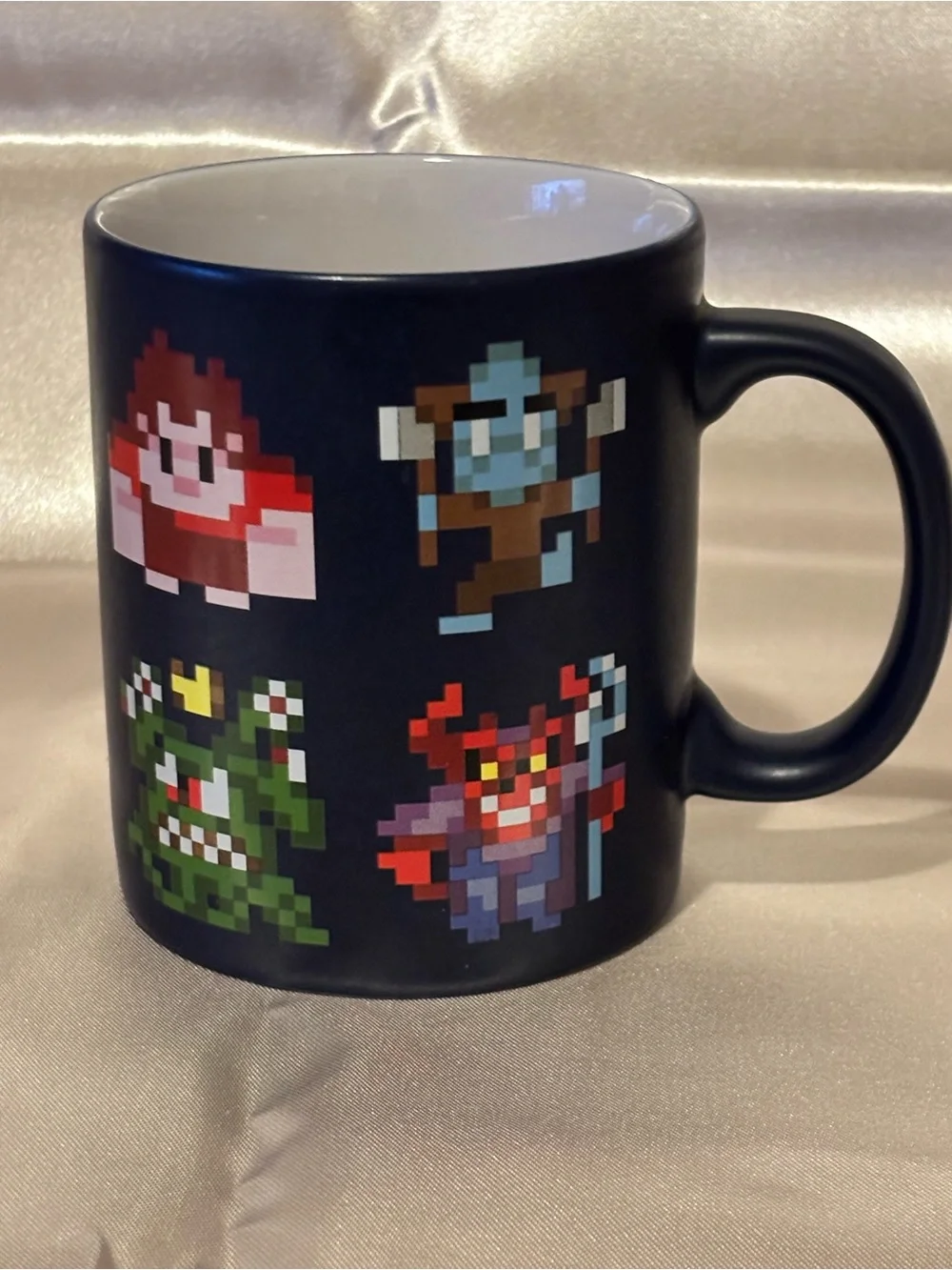 Wreck-It” Ralph Ceramic Pixated Mug. Dark Blue